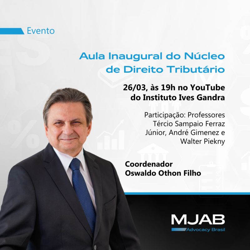 Aula inaugural - Direito Tributário